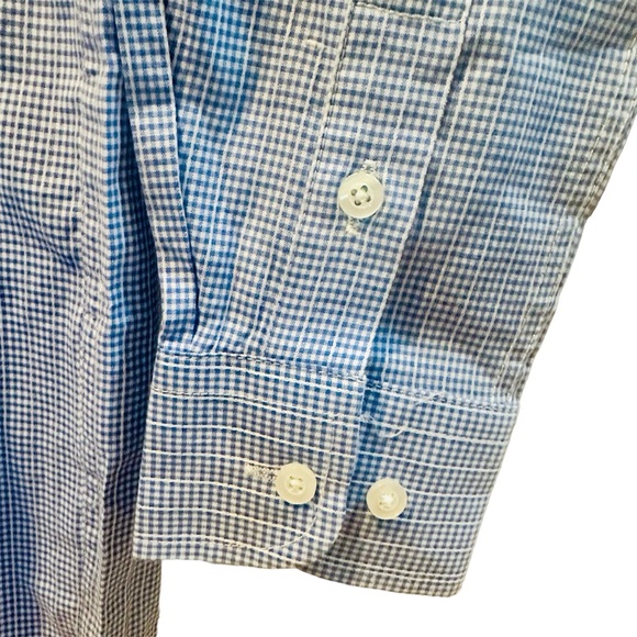 Boys Blue Checked Long Sleeves Size 8 - Picture 2 of 3